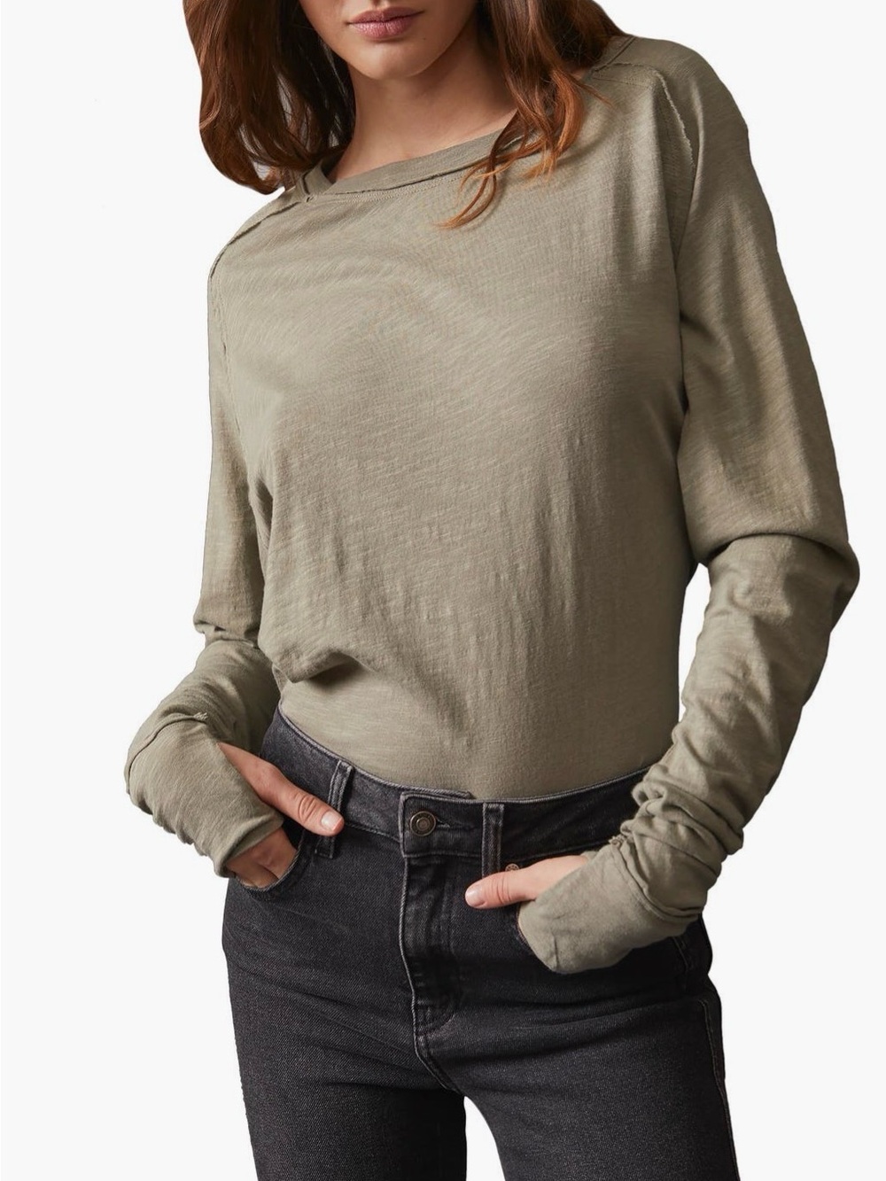 Free People We the Free Arden Extra Long Cotton Top